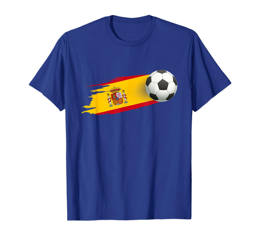 Spain Soccer Ball Spain Flag Jersey - Spanish Football Fan T-Shirt