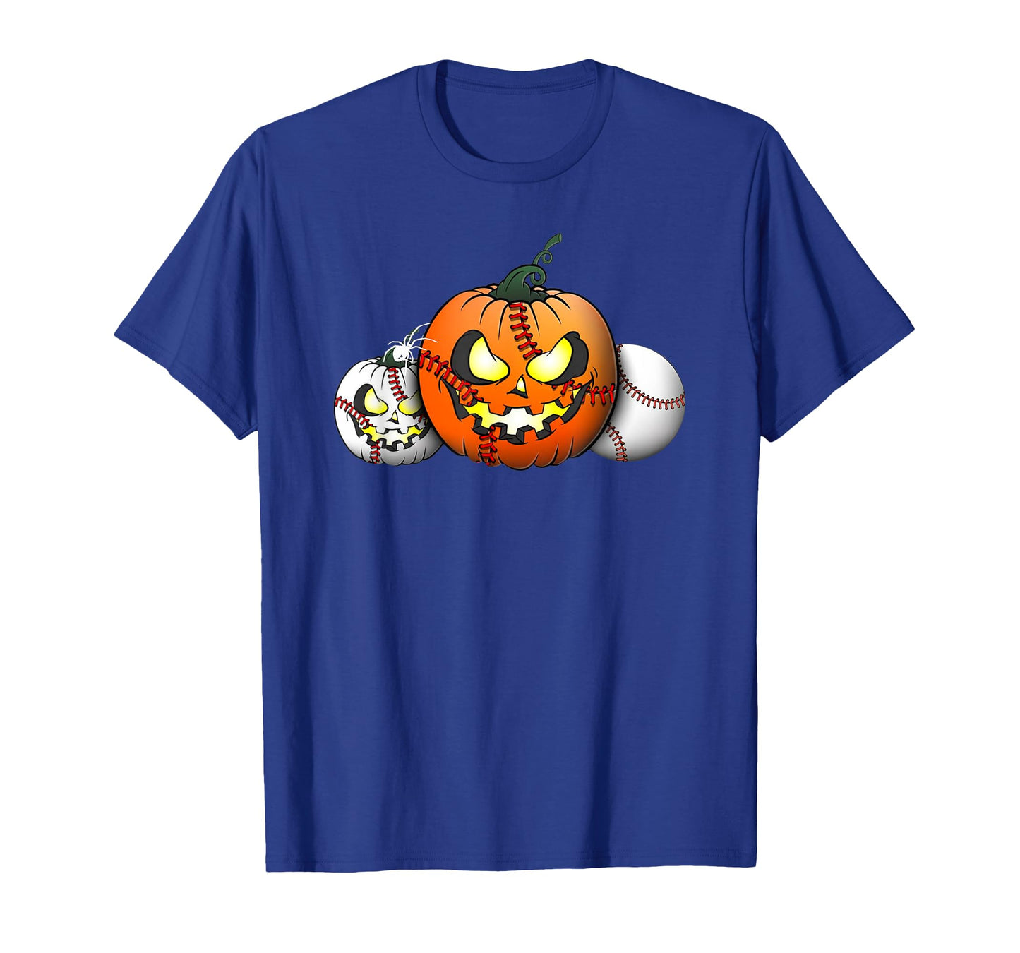 Horror Pumpkin Baseball Halloween Baseball Boys Youth Men T-Shirt