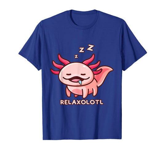 Cute Axolotl Adorable Amphibia Mexican Salamander Relaxolotl T-Shirt