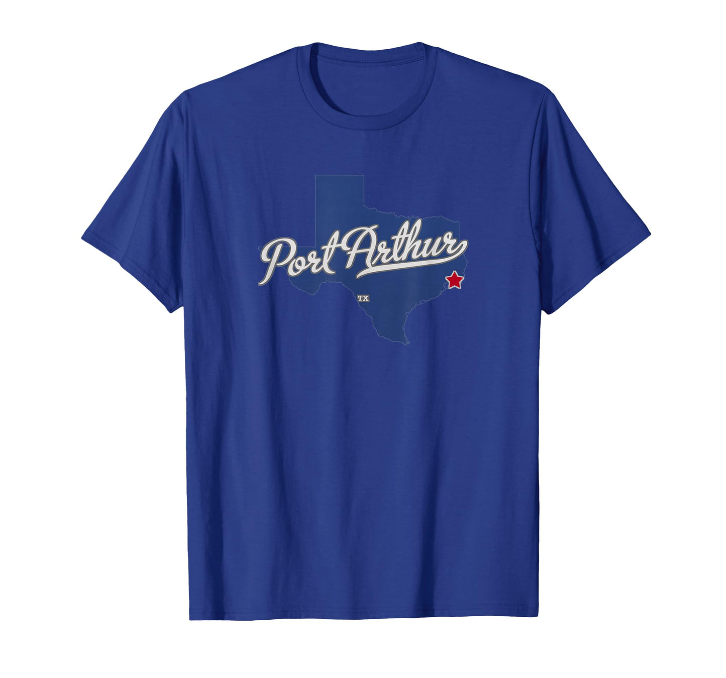 Port Arthur Texas TX Map T-Shirt