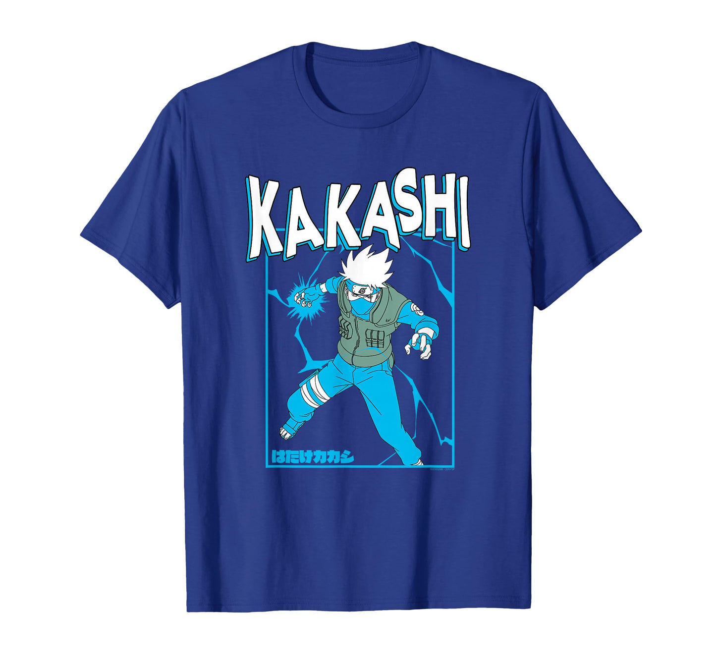 Naruto Shippuden Kakashi Chidori Lightning Sketch Anime T-Shirt