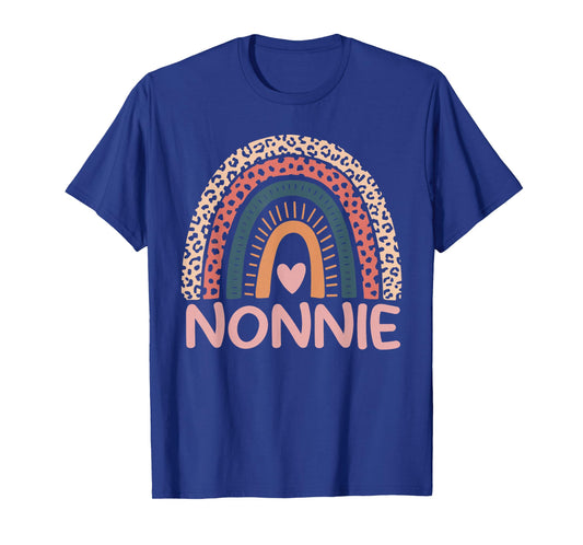 Nonnie Rainbow Leopard Mothers Day T-Shirt