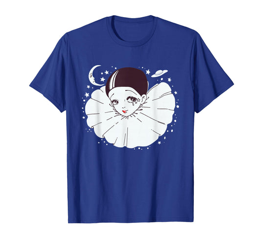 Vintage Clown Anime Sad Clown Pierrot Sad Clown | Clowncore T-Shirt