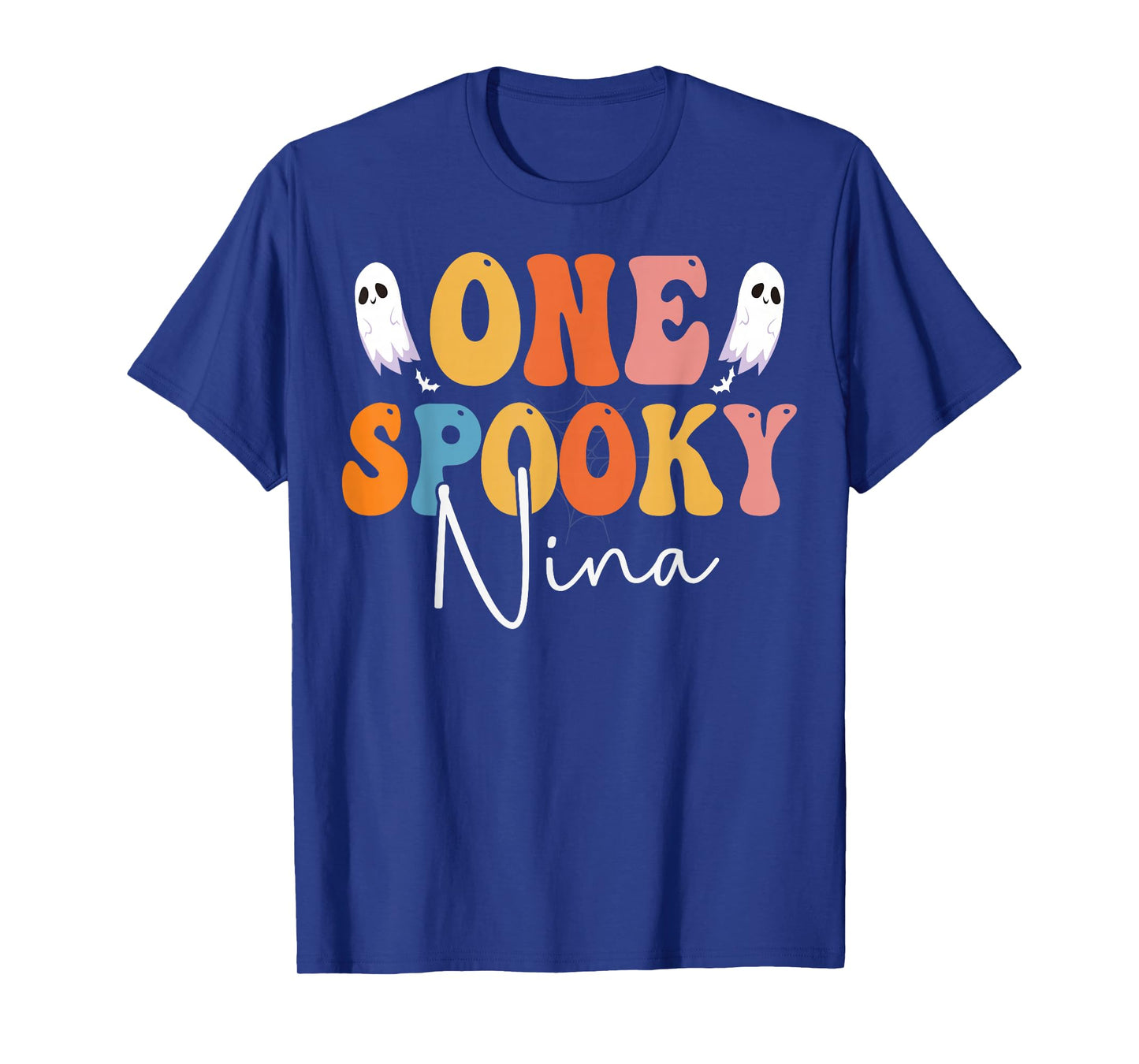 One Spooky Nina Groovy Funny Women Ghost Boo Halloween T-Shirt