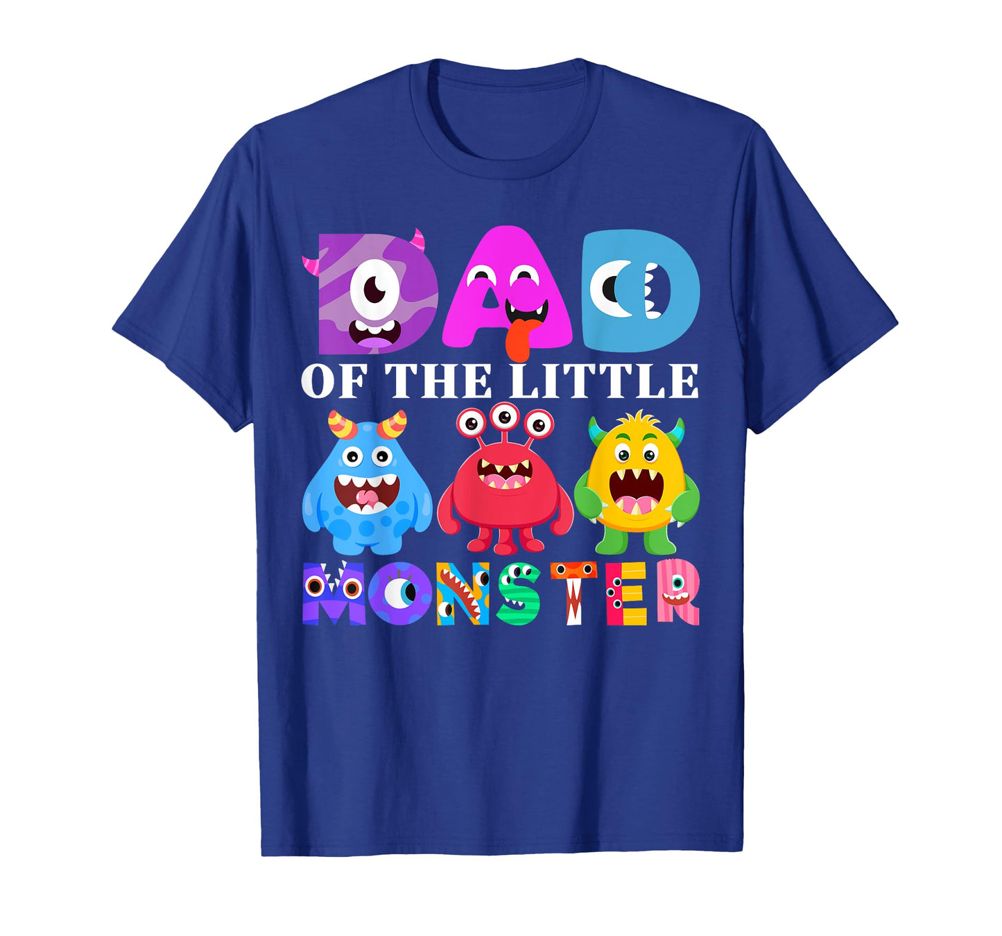 Dad Little Monster Kids 1st Birthday Party Family Monster T-Shirt