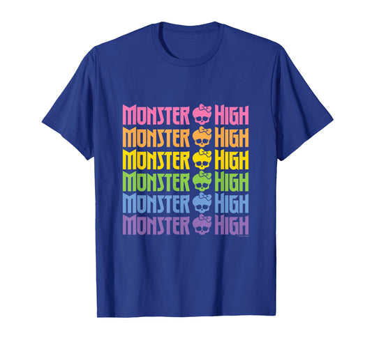 Monster High - Pride Stacked Rainbow Logo T-Shirt