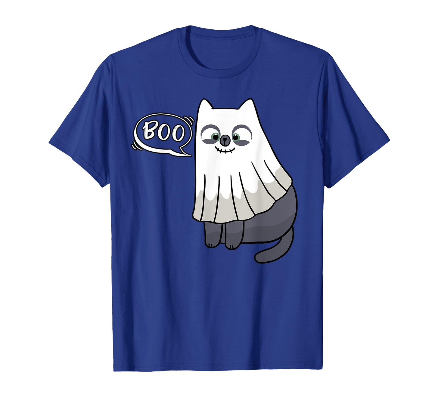 Cute Boo Halloween Kitten Cat Ghost Costume Kids Adult Tee T-Shirt