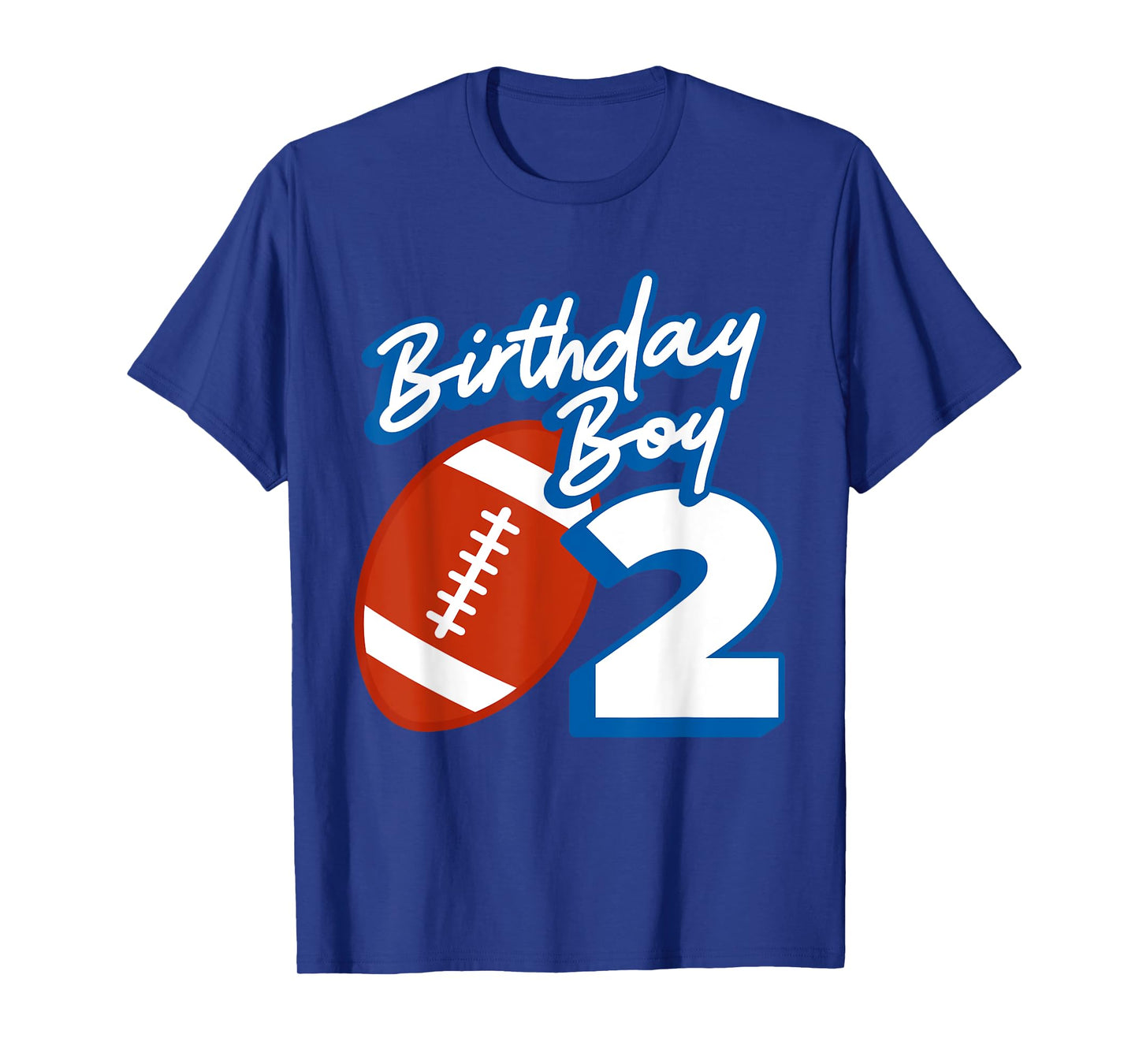 2nd Birthday Boy Football Ball 2 Years Old Kids Gift Ideas T-Shirt
