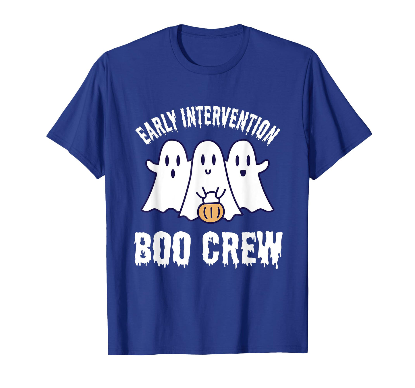 Funny Early Intervention Boo Crew Halloween Costume T-Shirt