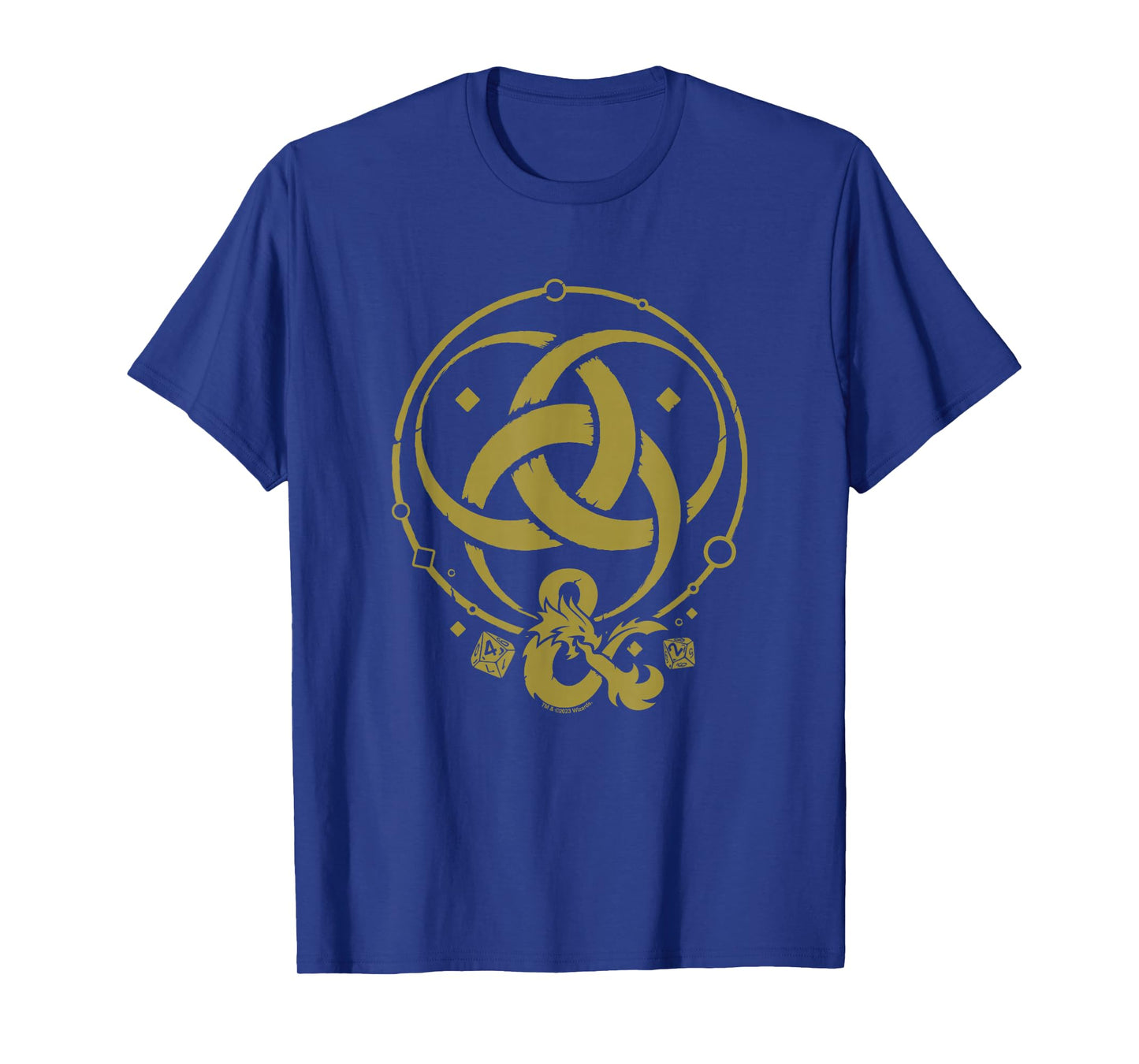 Dungeons & Dragons 50th Anniversary Gold Flame Vintage Logo T-Shirt