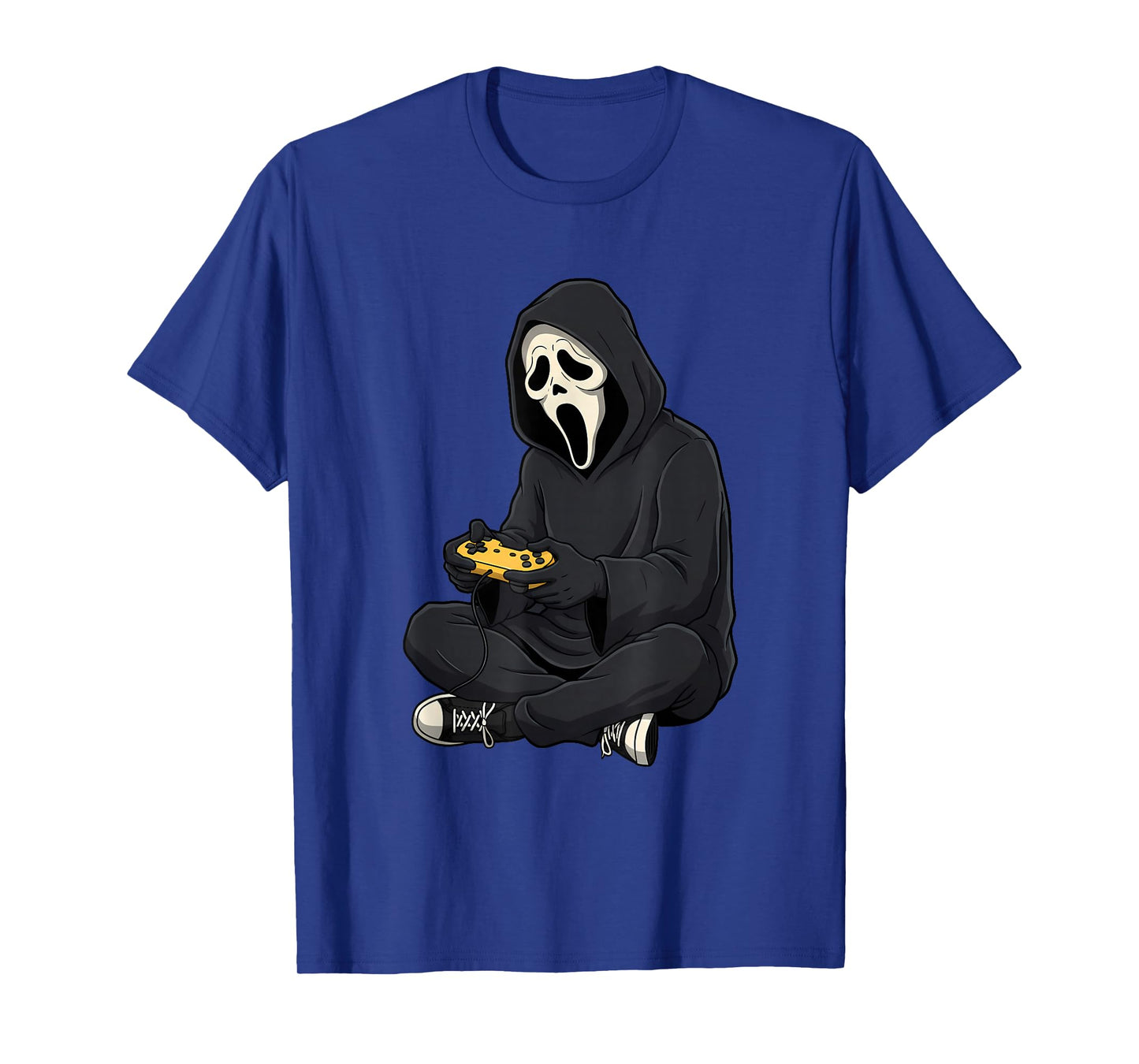 Halloween Scary Face Ghost Mask Gamer Video T-Shirt