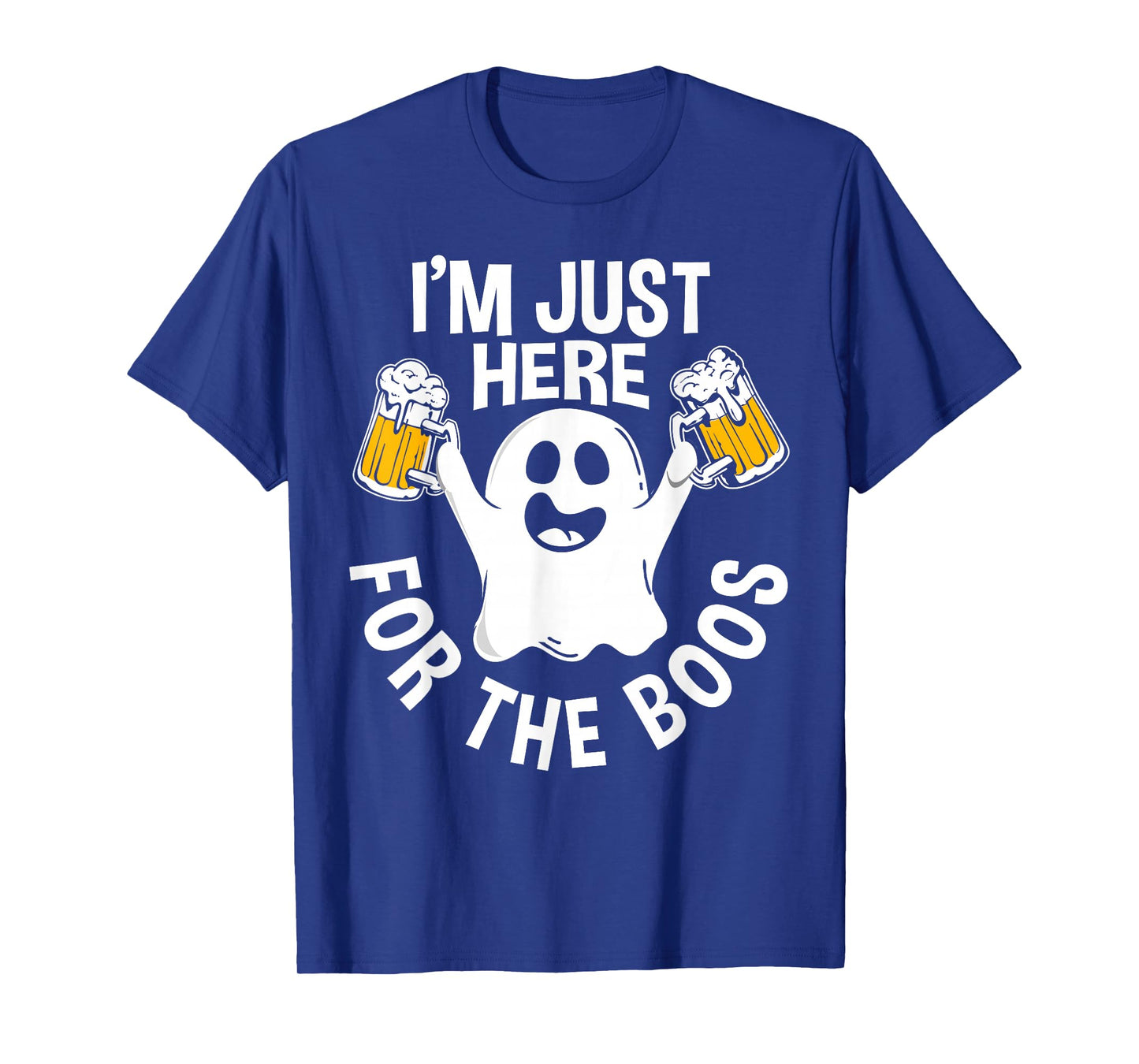 Men Funny Halloween I'm Just Here For The Boos Gift T-Shirt