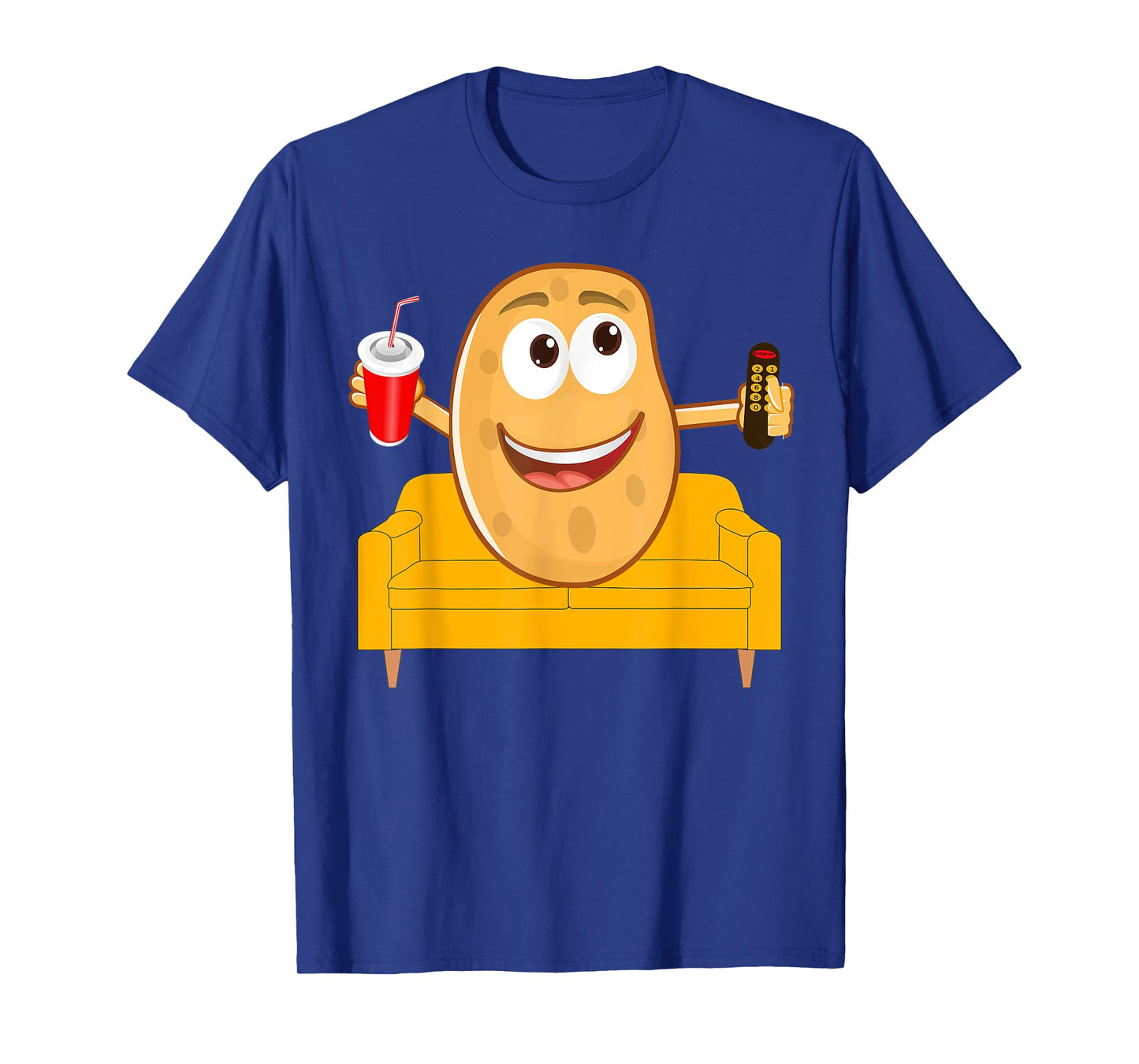 Couch Potato Shirt, Funny Halloween Costume Gag Gift T-Shirt