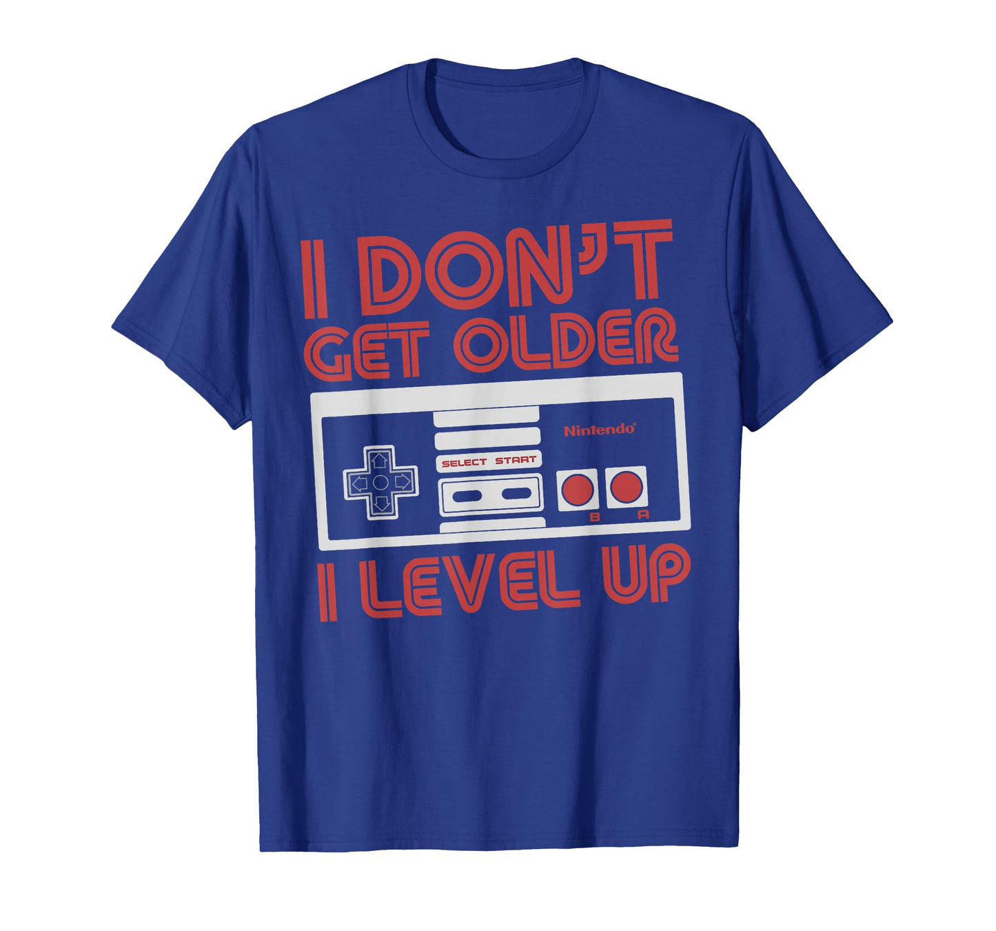 Nintendo Level Up SNES Controller Classic Fit T-Shirt - Black, Adult, Round Neck