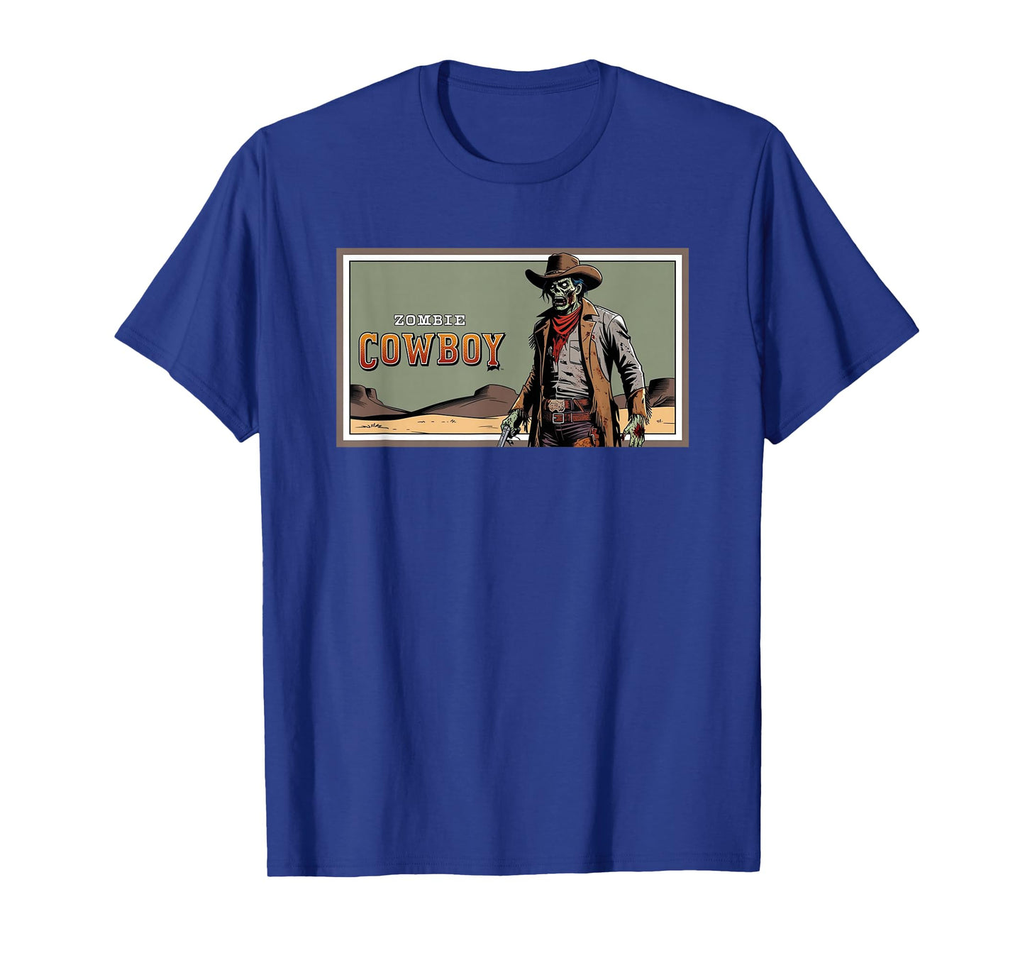 Zombie Cowboy Western Comic T-Shirt