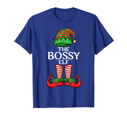 Bossy Elf Christmas Family Matching Group T-Shirt