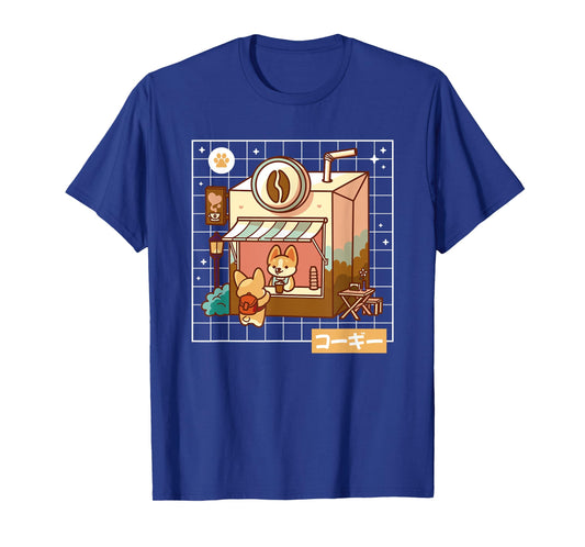 Corgi Dog Lover Kawaii Pembroke Welsh Cute Japanese Anime T-Shirt for Men Women Girls Kids