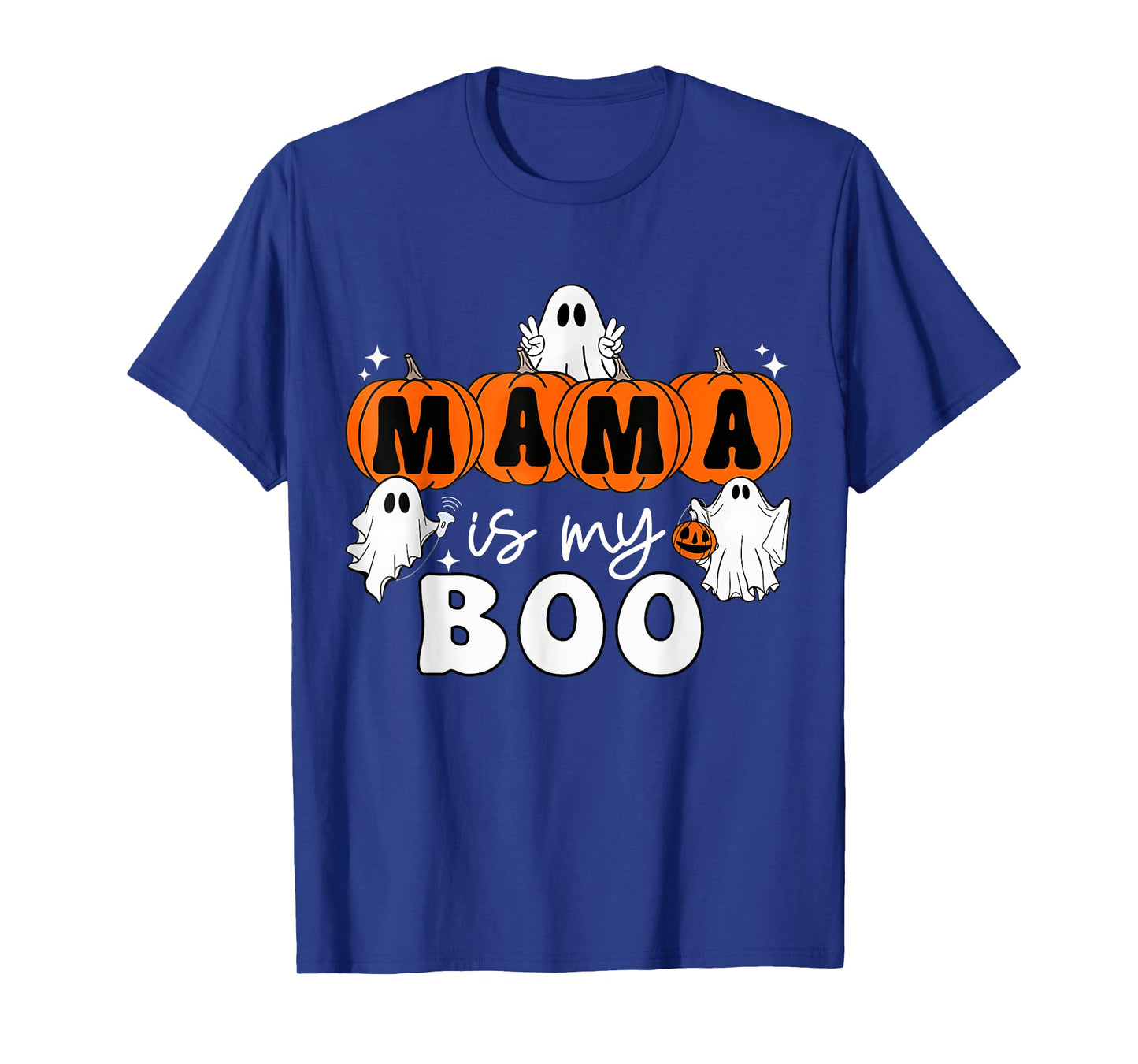 Retro Groovy Mama Is My Boo Cute Toddler Halloween Boys Girl T-Shirt