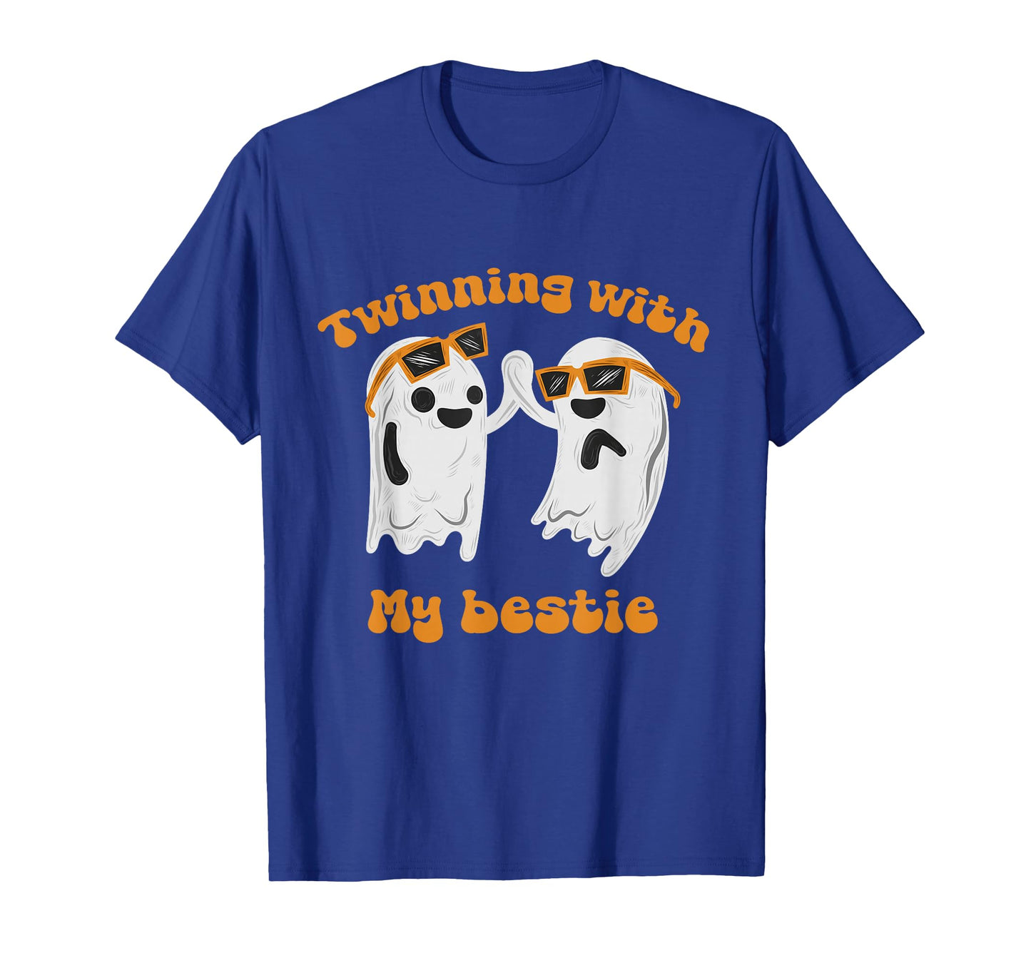 Twinning With My Bestie Halloween Ghost For Women And Men T-Shirt