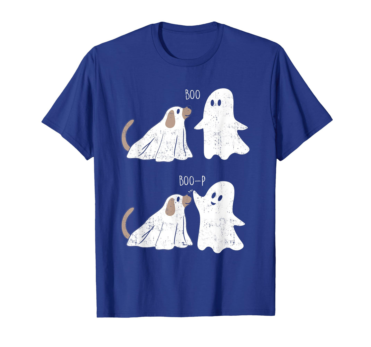 Retro Vintage Boo Boop Ghost And Dog Halloween Funny T-Shirt