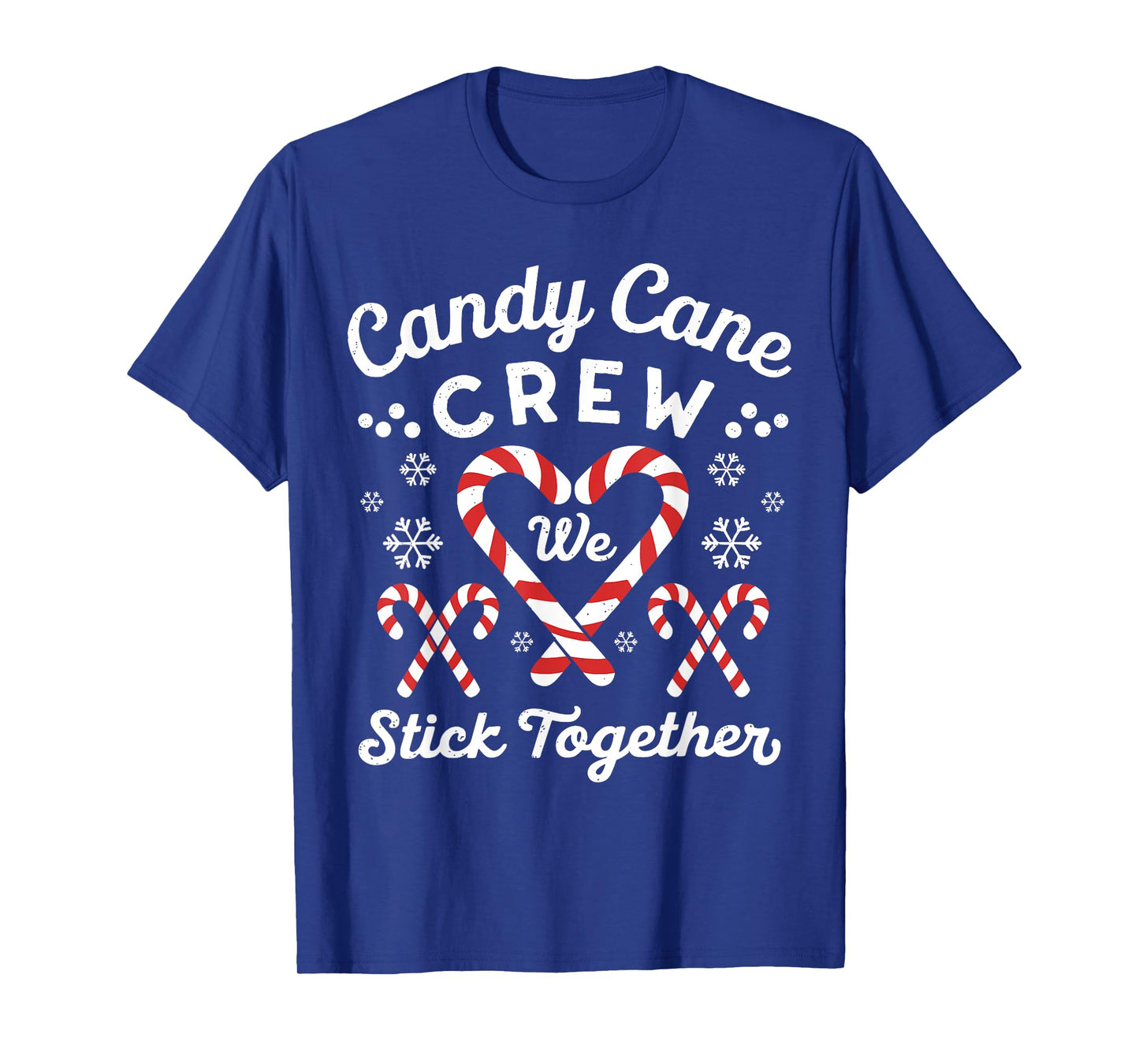 Candy Cane Crew We Stick Together Christmas Couples T-Shirt