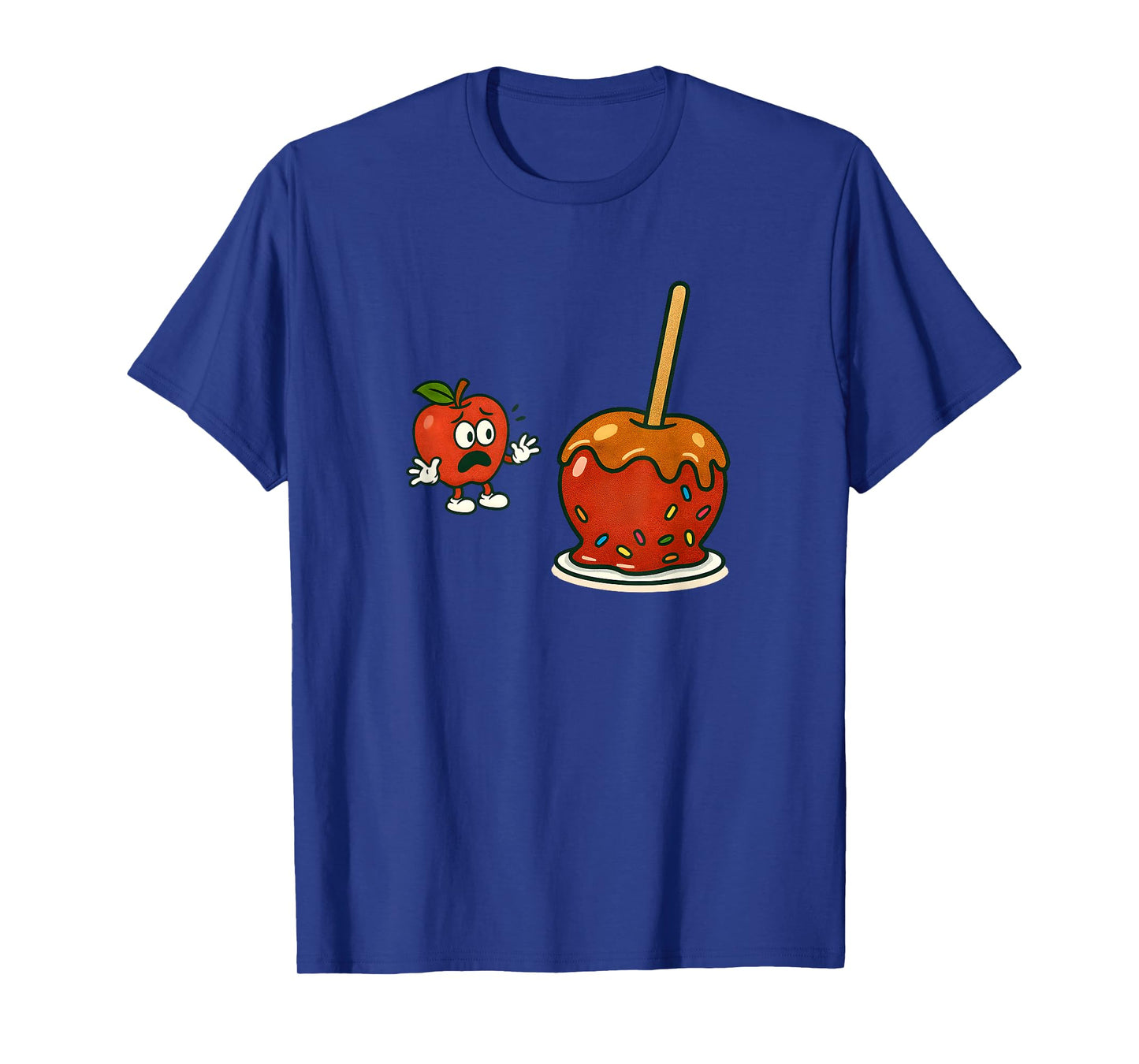Funny Scared Apple Watching Candy Treat T-Shirt