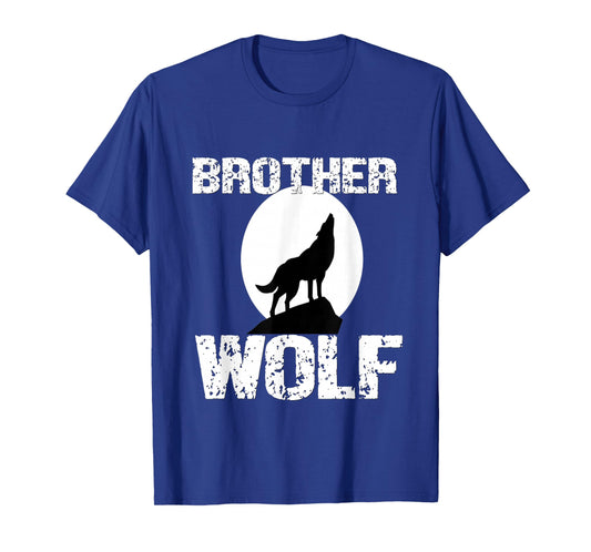 Boys Wolf Shirt Matching Family Tribe Wolves Son Brother T-Shirt