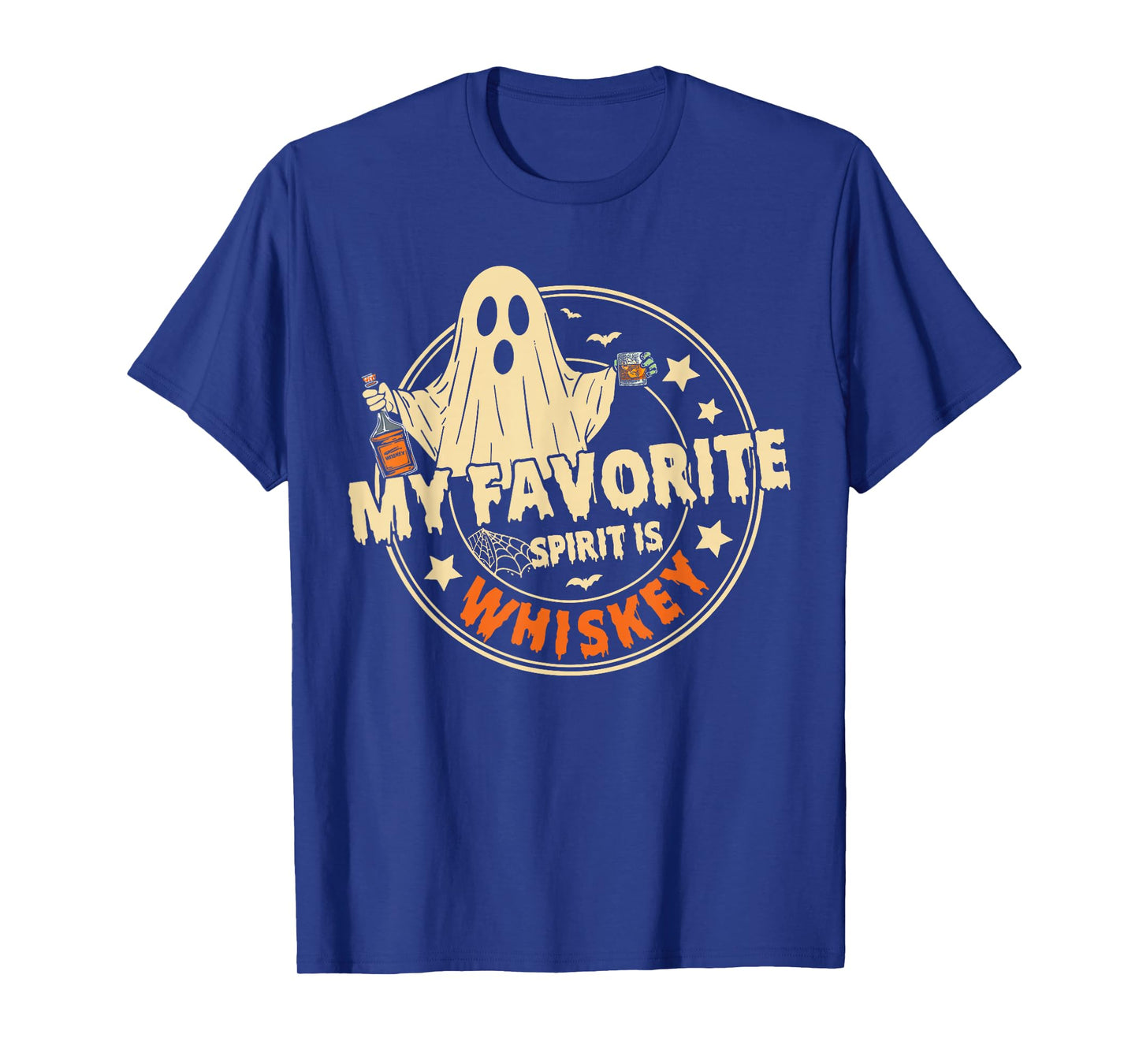 My Favorite Spirit is Whiskey Halloween Cowboy Ghosts T-Shirt