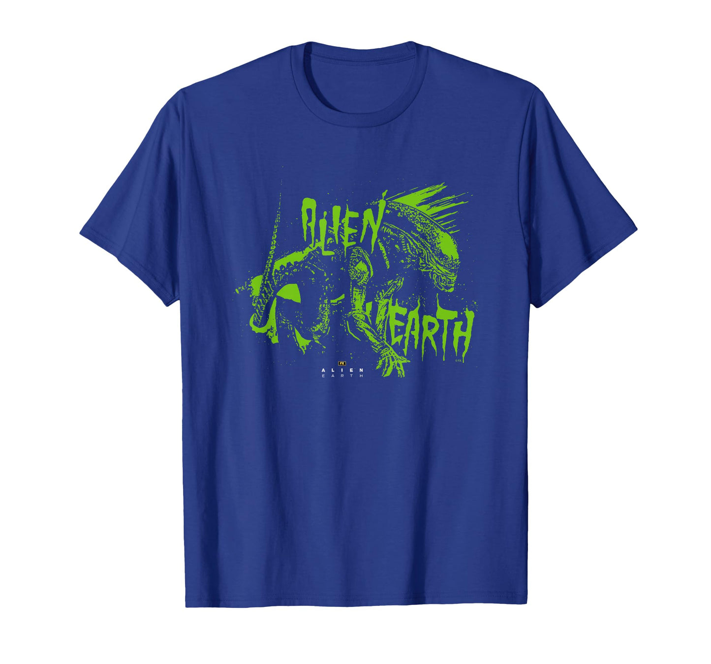 Alien: Earth Xenomorph XX121 Neon Distressed Style T-Shirt