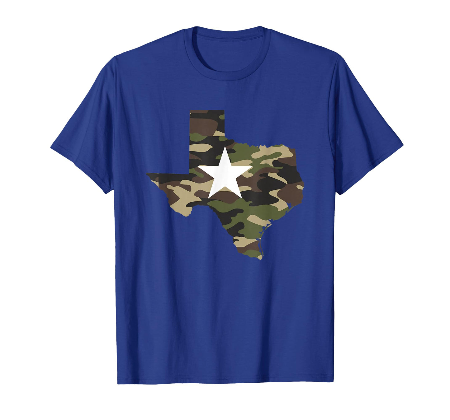 Texas Texan Army Camouflage Star Map US Soldiers Veterans T-Shirt