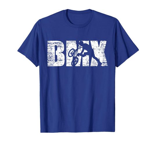 BMX - Distressed Look BMX Rider T-Shirt