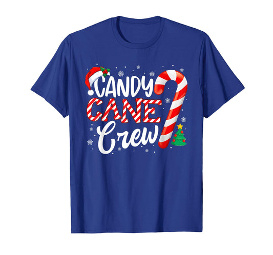 Candy Cane Crew Funny Xmas Christmas Pajamas Men Women Kids T-Shirt