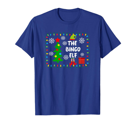 The Bingo Elf - Cute Xmas Tree Lights Friends - T-Shirt