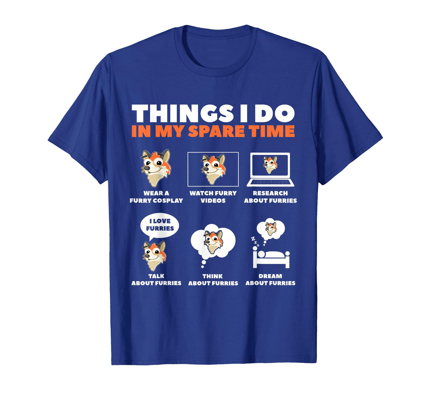 Things I Do in My Free Time Furry Cosplay T-Shirt