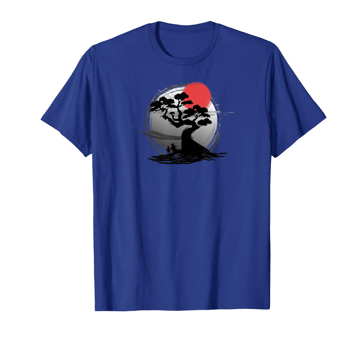 Japanese Sunset Art Nature Japan Bonsai Tree T-Shirt
