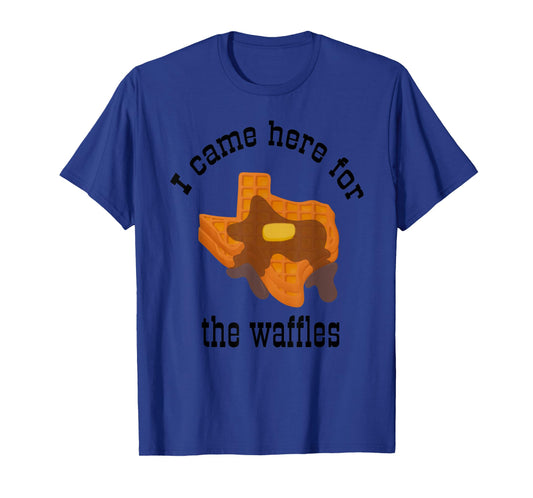 Funny Hotel Breakfast Texas Shaped Syrupy Buttered Waffles T-Shirt