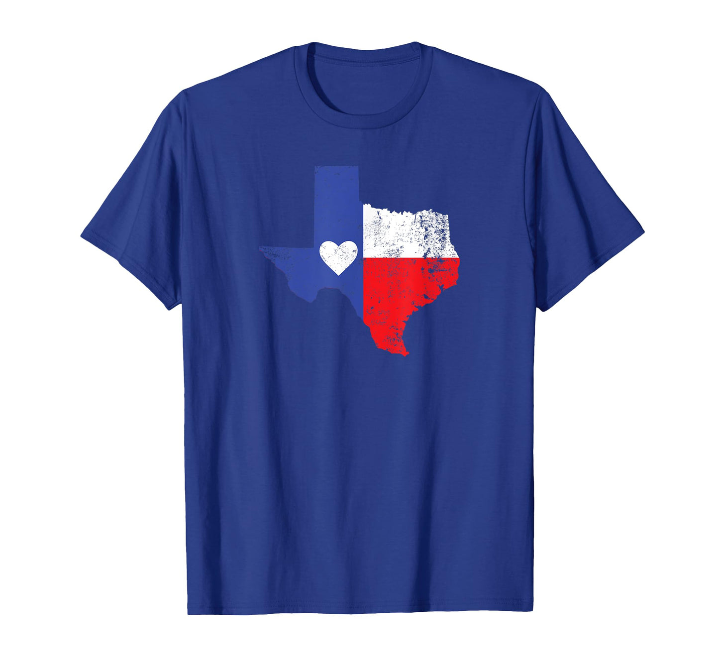 Texas Heart Flag State Outline T-Shirt