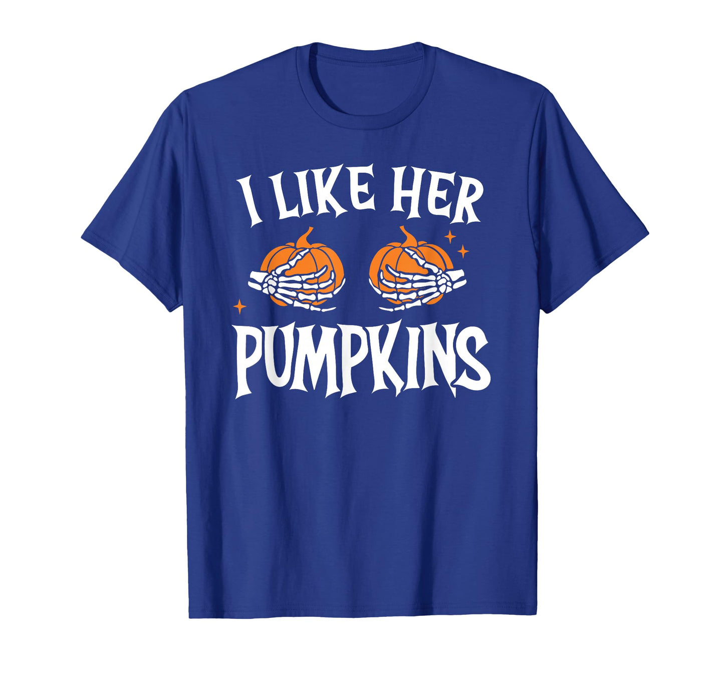 I Like Her Pumpkins I Like His Broomstick Halloween Couple T-Shirt