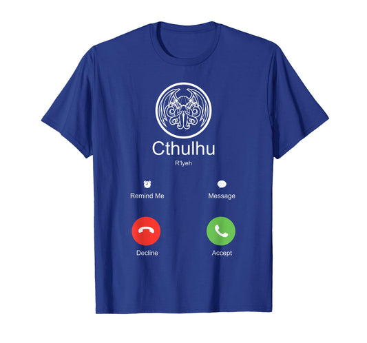 Death Call of Cthulhu Monster Mythos Goth Cthulhu T-Shirt