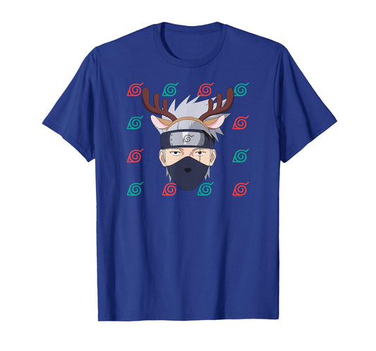 Naruto Shippuden Kakashi Christmas Reindeer Anime T-Shirt
