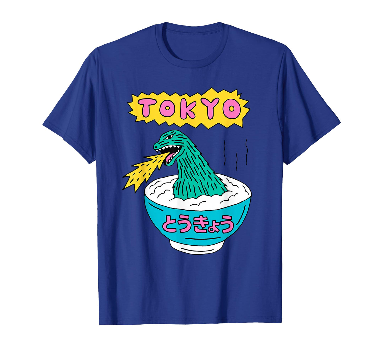 Tokyo Japan Funny Vintage Monster Attack On Soup Ramen Gifts T-Shirt