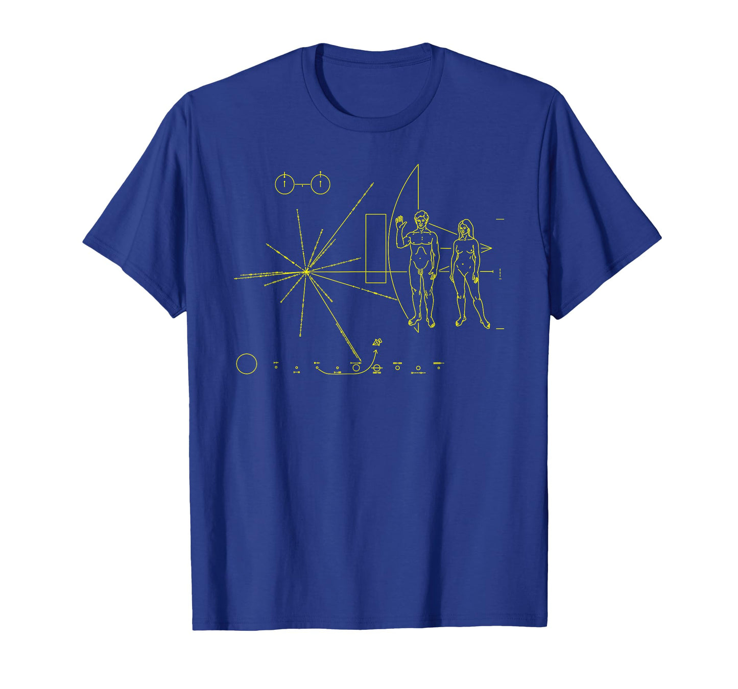 Pioneer Plaque T-Shirt From Earth & Mankind to Aliens T-Shirt