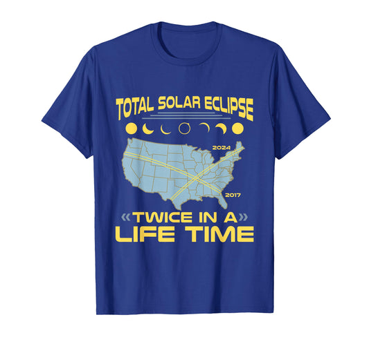 Twice in A Lifetime Solar Eclipse Shirt 2024 Total Eclipse T-Shirt