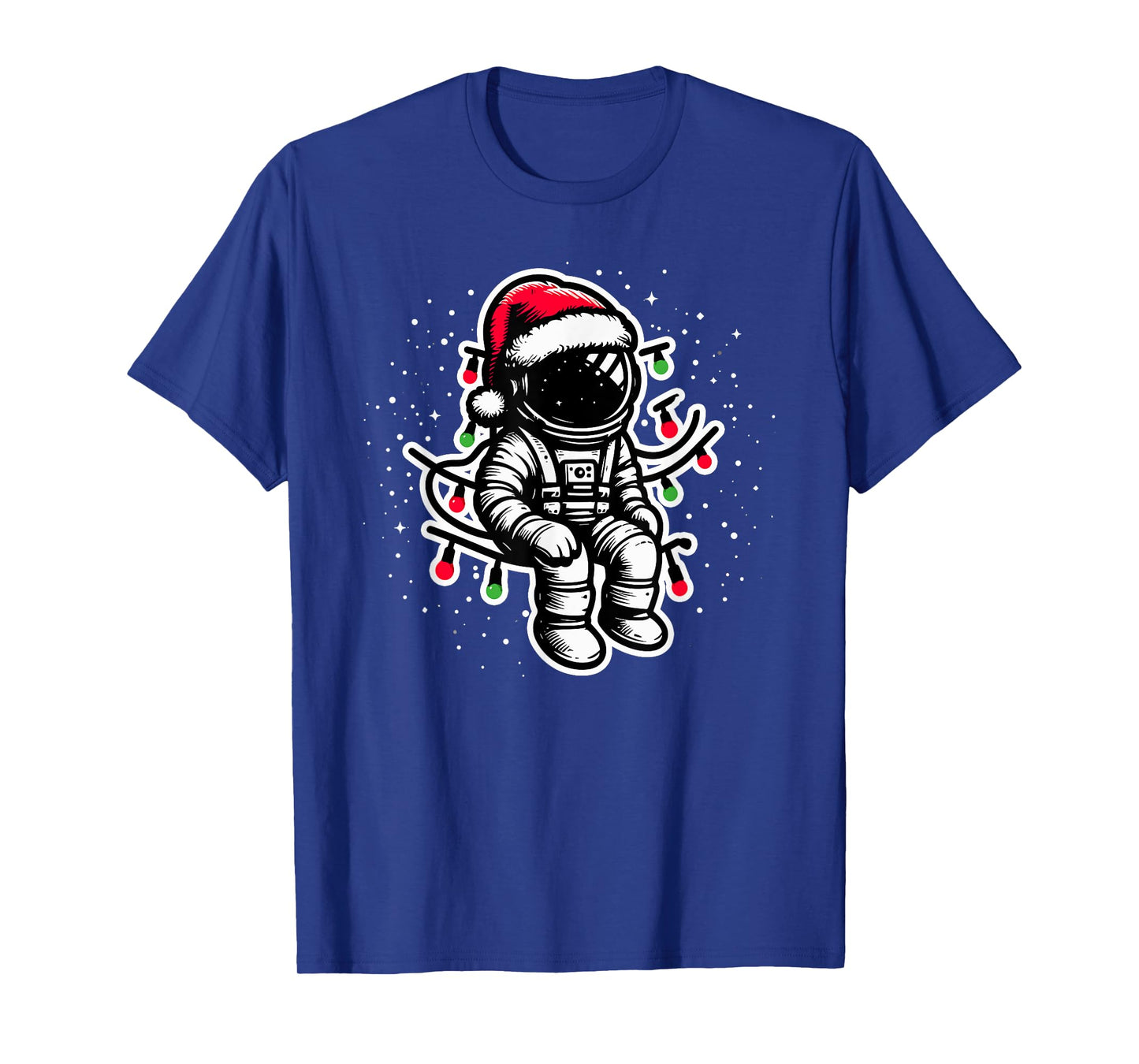 Astronaut Christmas Santa Hat Space Lover Boys T-Shirt