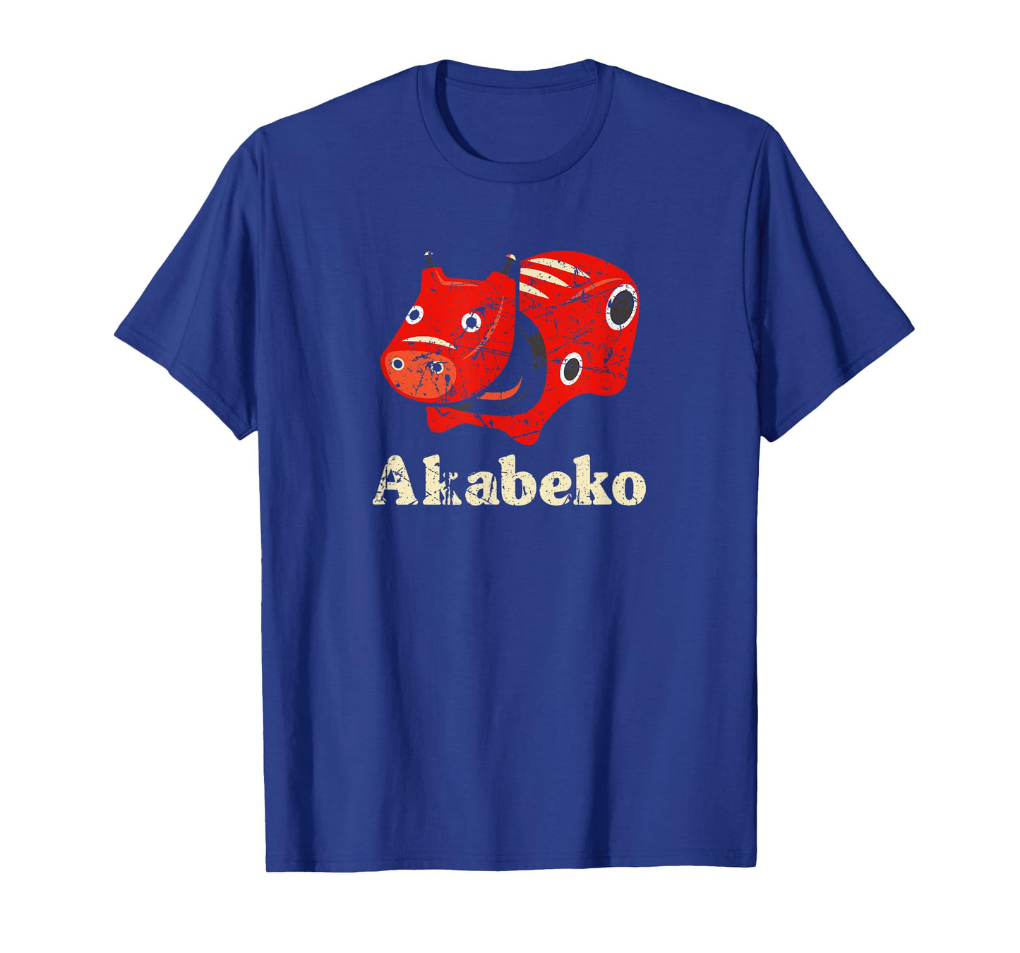 Japan Akabeko Legendary Cow From Aizu Fukushima Souvenir Toy T-Shirt