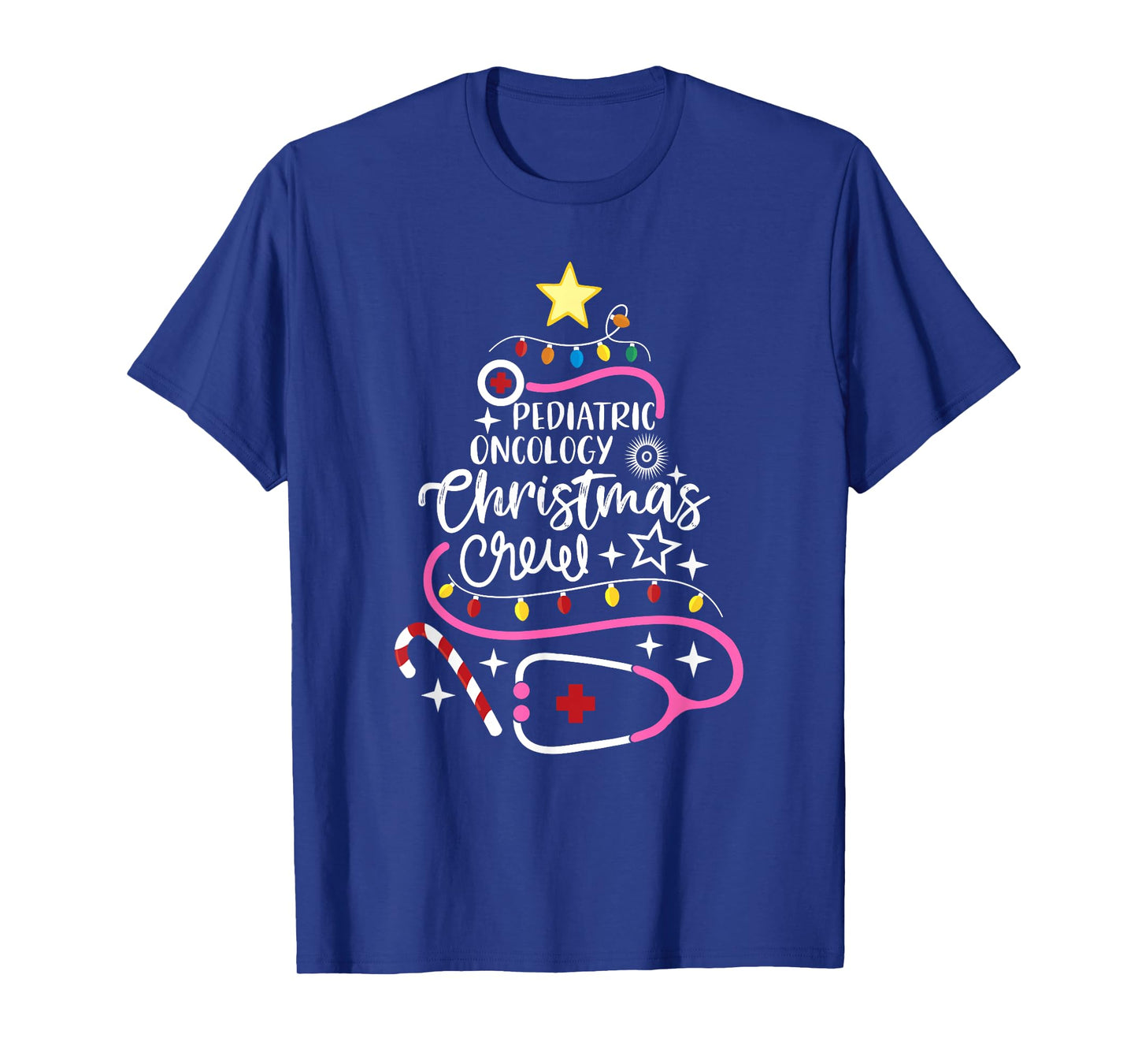Pediatric Oncology Christmas Crew Tech Hem/Onc Nurse T-Shirt