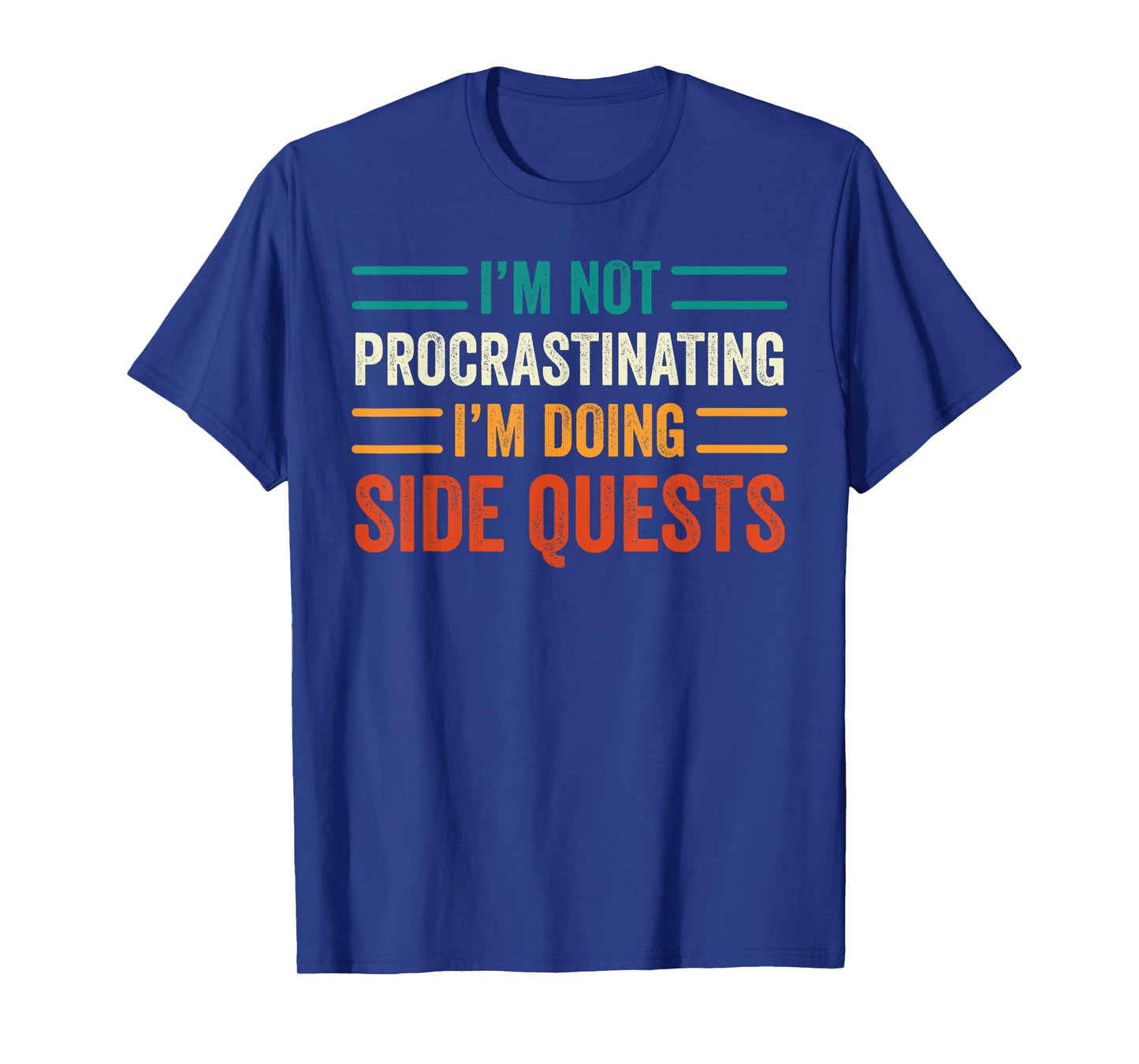 I'm Not Procrastinating I'm Doing Side Quests Gamer Retro T-Shirt