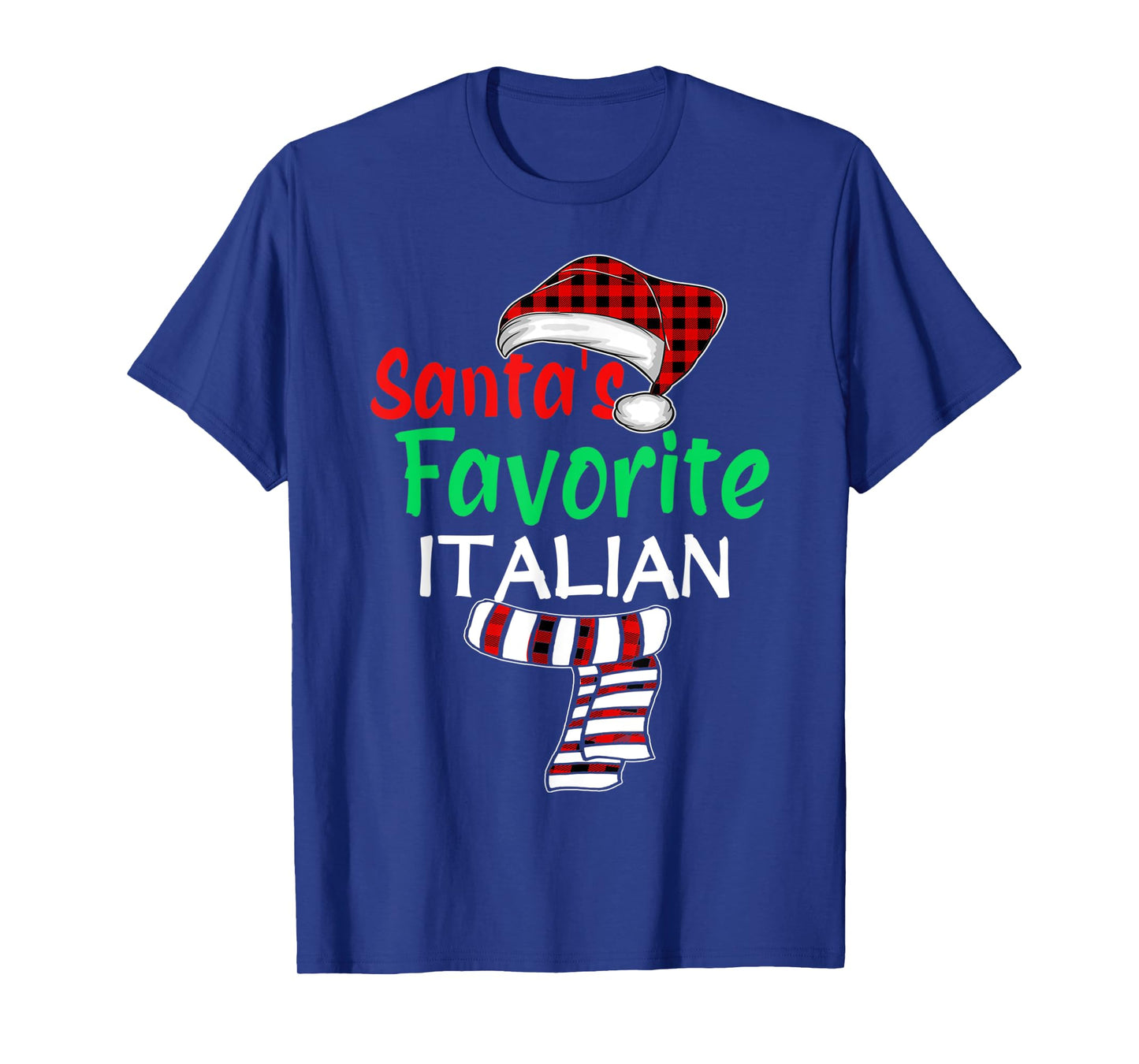 Christmas Pajama Santa Claus Shirt, Santa's Favorite Italian T-Shirt
