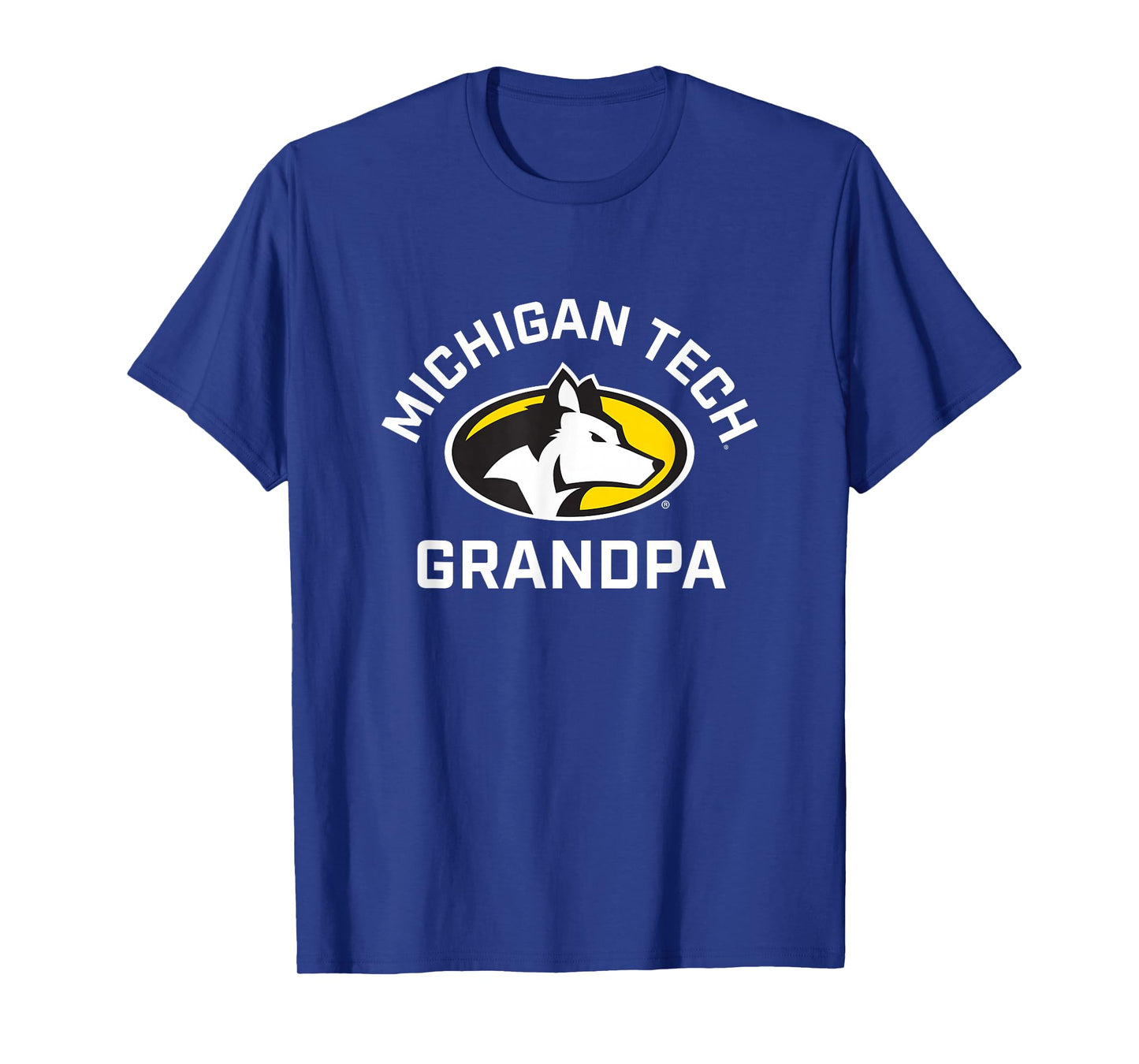 Michigan Tech Huskies Arched Grandpa T-Shirt