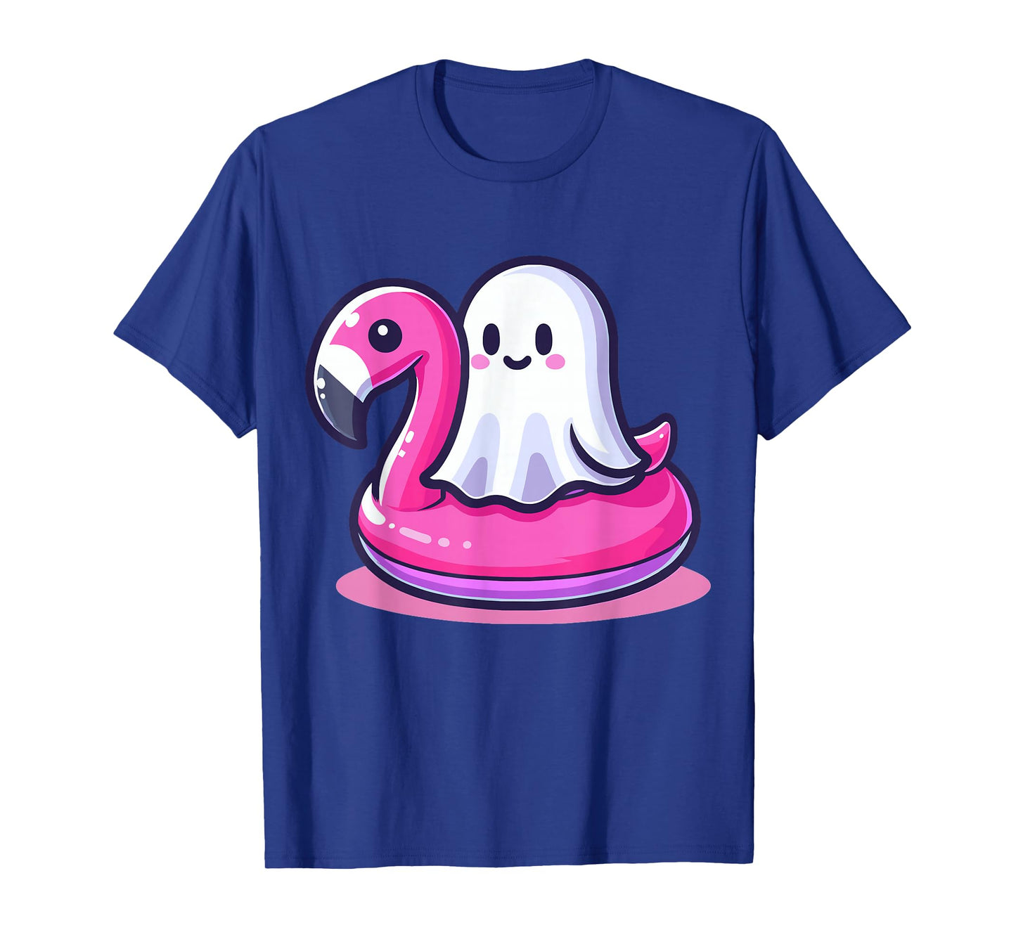 Ghost and Flamingo Halloween T-Shirt
